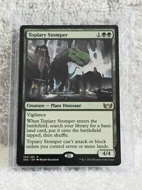 5/$20 Mint 2022 MTG Topiary Stomper Rare Card 160/281 Deckmaster!!